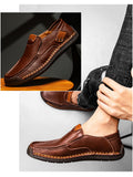 Handmade Comfortable Men Loafers Breathable shoes