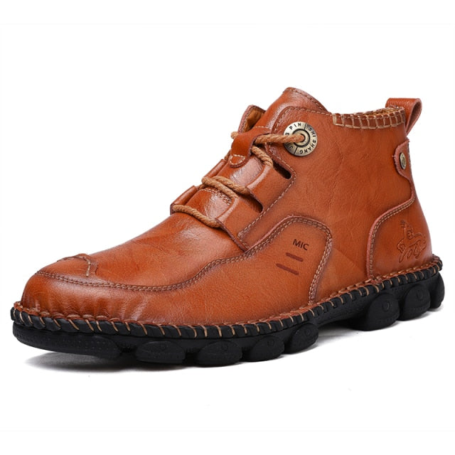 MILITARY Winter  Ankle Leather Boots