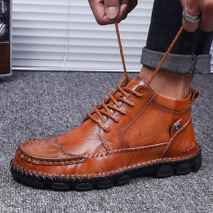 Split Leather Boots